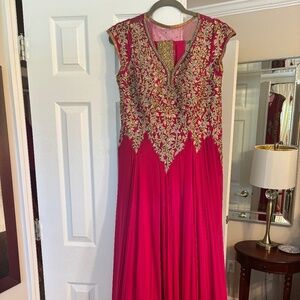 Hot Pink Indian/Pakistani Gown